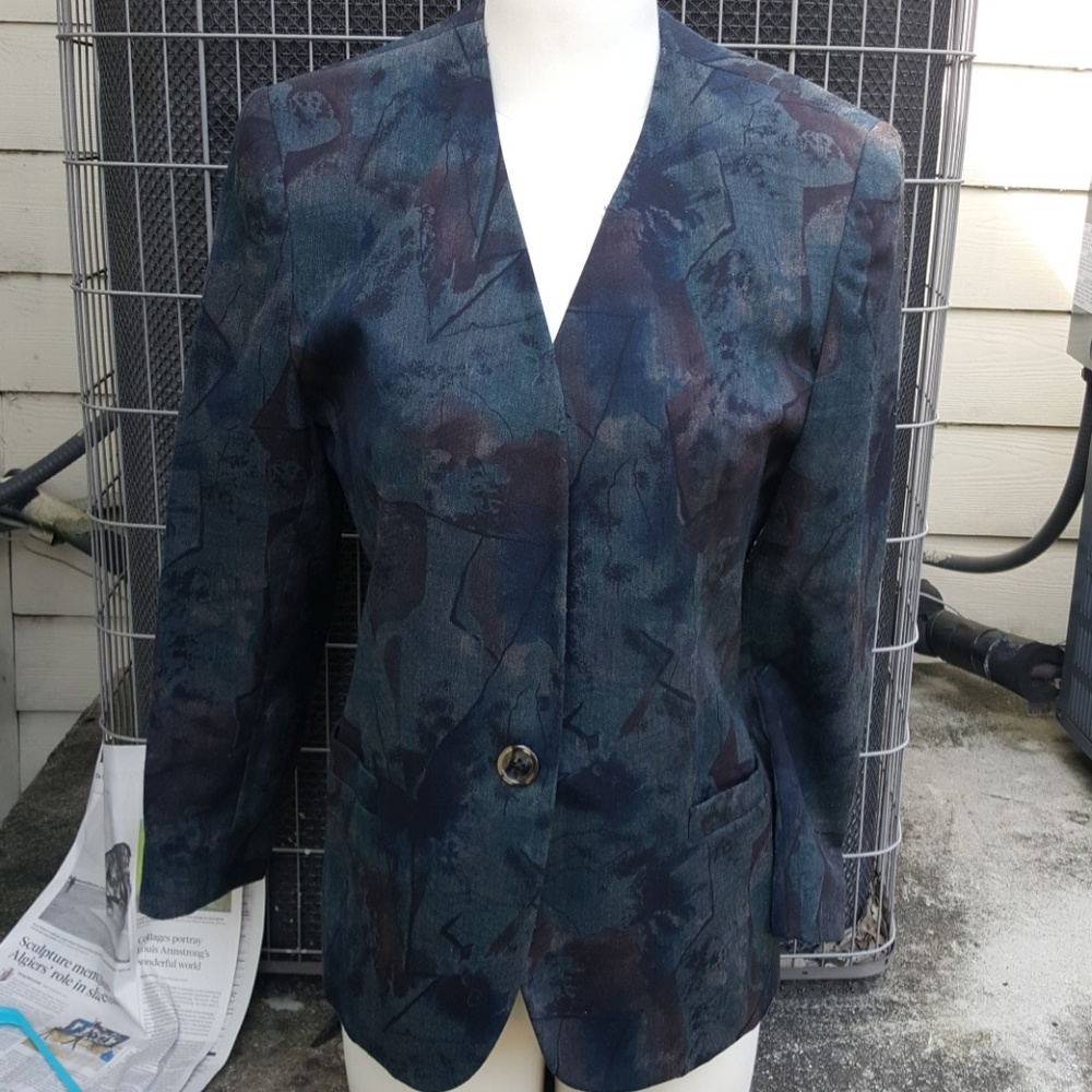 Vintage Abstract Blazer